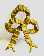 Beau noeud Cache-embrasse à rideau ou cache-clou XIX  ,ornement en bronze