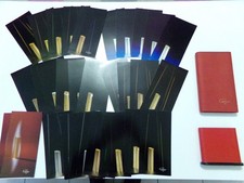 CARTIER 32 Cartes promotionnelles Briquet gaz lighter Feuerzeug