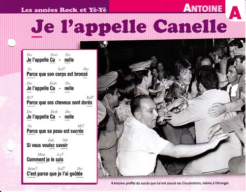 Antoine fiche chansons - antoine,