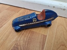 Vintage Fer Blanc 1930'S Schuco Mercedes 1050 Bleu #2 Voiture Jouet Ouest