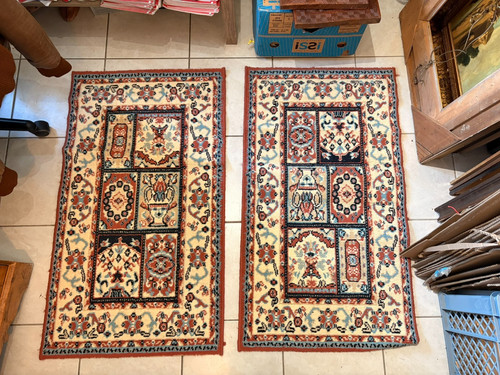 Paire tapis laine ghom - paire,