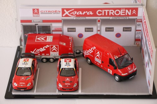 Diorama team citroen - 1/43,
