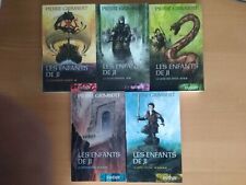 Lot Livres FANTASY: Les Enfants de Ji de Pierre Grimbert, 5 Tomes, état neuf.