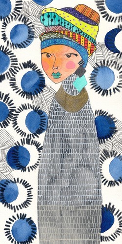 Femme africaine impression - femme, africaine,