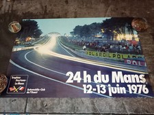 Affiche Originale 24 heures du Mans 1976 Automobile Club de l'Ouest - Daytona