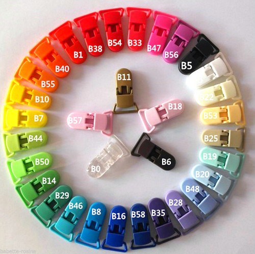 Lot clip plastique - (2, 5)