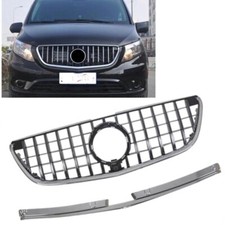 CALANDRE GT PANAMERICANA NOIR CHROME MERCEDES VITO W447 04/2019-2022