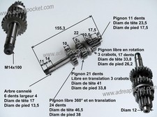 Arbre Primaire Moteur Lifan