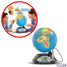 VTECH Genius XL Globe Vidéo Interactif - Éducatif, Quiz, Vidéos BBC, 7-99 Ans