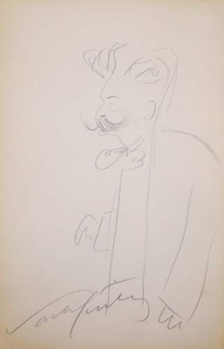 Sacha guitry dessin original - guitry,