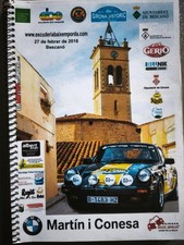 ROAD BOOK GIRONA HISTORIC RALLI 2016 RALLYE AUTOMOBILE 911 BESCANO GERONE