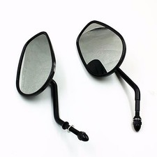 Rétroviseur ovale noir pour