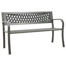 Banc de Jardin Acier 125 cm