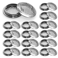 ® 30 Pièces Grille Aeration Ronde 53 mm Grille de Ventilation Inox Trou D'aér...