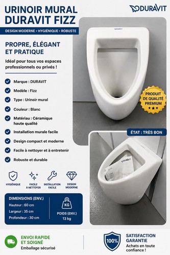 Duravit fizz urinoir mural - fizz,