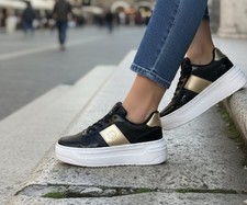 Baskets Femme Noires LANCETTI