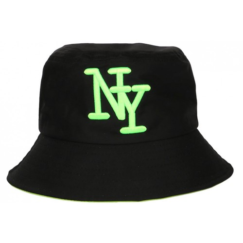 Chapeau bob vert fluo noir - vert,