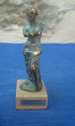 V73 petite statue bronze sur - v73,