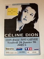 TICKET BILLET DE CONCERT -