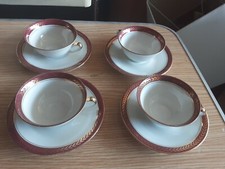 4 TASSES PIRCELAINE DE LUXE DE