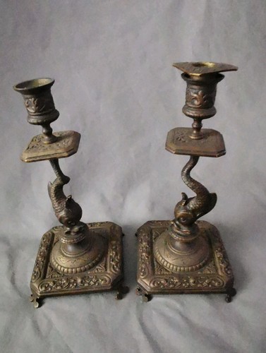 Paire bougeoirs chandeliers - paire,