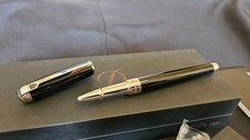 Stylo ROLLER Dupont Ligne D Laque de Chine noire NEUF PVP:690€(Montblanc,Cartier