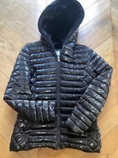 Doudoune femme Blise, noir brillante, capuche, T. (38/40), poches
