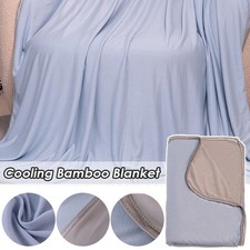 Grande couverture de refroidissement en fibre de bambou été douce absorbe la chaleur corporelle couverture fraîche Royaume-Uni