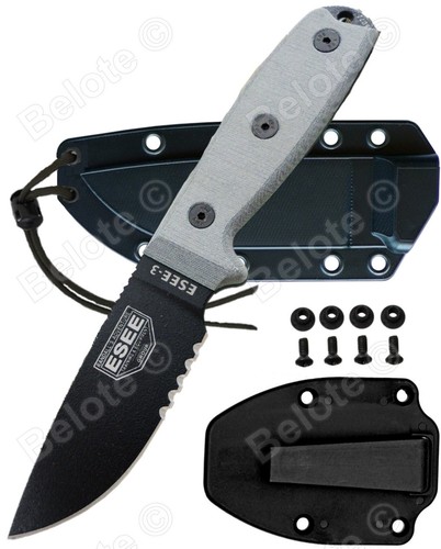 Esee model black serrated - esee, 3