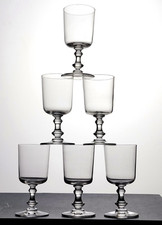 Service de 6 verres à porto / vin – Début XXe siècle