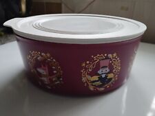 tupperware boîte ronde rose Noel  doré 1.5 L série limitée pop s pas utiliser