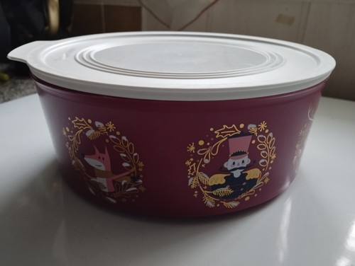 Tupperware boîte ronde rose - tupperware,