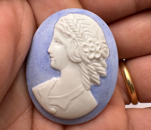 Bleu ancien médaillon - n°6,