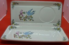 Gien les Amoureux style Marie Pierre Boitard : 2 soucoupes plateaux sans tasses