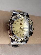 montre offichier chine PLA à quartz China officier militaire  50 anniversaire