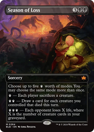 Season loss borderless - of,
