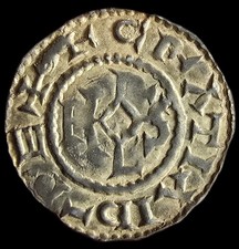 Denier Amiens Charles II Le Chauve Variété CIVIT