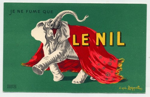 Cpa publicitaire je - je, fume