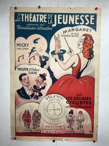 Rare affiche ancienne - , magie