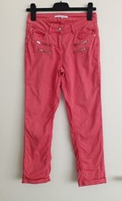 Pantalon rose. Zip. Revers