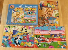 Puzzle '' LOONEY TUNES ''  (3 x 100 pièces)