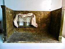 MAISON DE POUPÉE ANCIENNE EN BOIS 1 PIÈCE À RESTAURER ET MEUBLER 64 x 32,5 cm