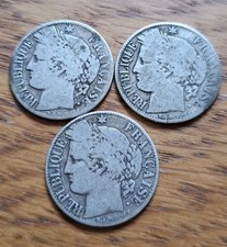 Lot de 3 pieces Monnaie 1