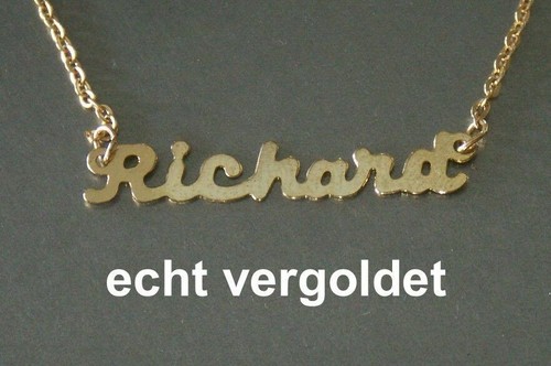Collier prénom richard or - prénom,