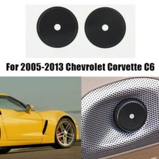 Pour Chevrolet Corvette C6 2005-13 Noir Boutons de porte intérieurs Décoration
