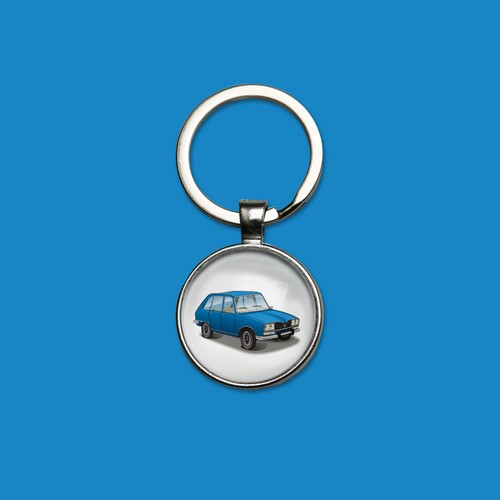 Porte clés r16 bleu - porte-clés,