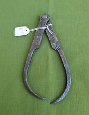 ANCIEN COMPAS FER FORGÉ JAMBES PLATES D'EXTÉRIEUR OU D’INTÉRIEUR BEL OBJET - H12