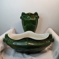 Superbe ensemble ancien : jardinière et vase Lunéville - France Vintage 