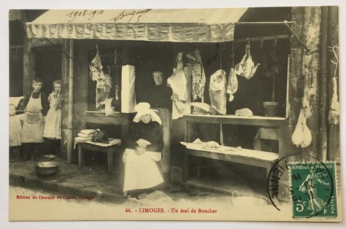 Cpa limoges un étal - 87,,