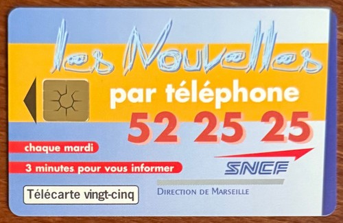 Telecarte 25u sncf marseille - telecarte,